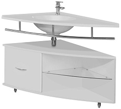 Акватон Тумба с раковиной "Корнер 100" L – фотография-1