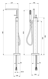Webert Смеситель для ванны Living LV851101015 – фотография-2