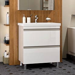 Misty Мебель для ванной Ингрид 75 белая – фотография-7