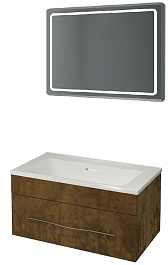 Какса-а Мебель для ванной Редиссон 100 золото – фотография-1