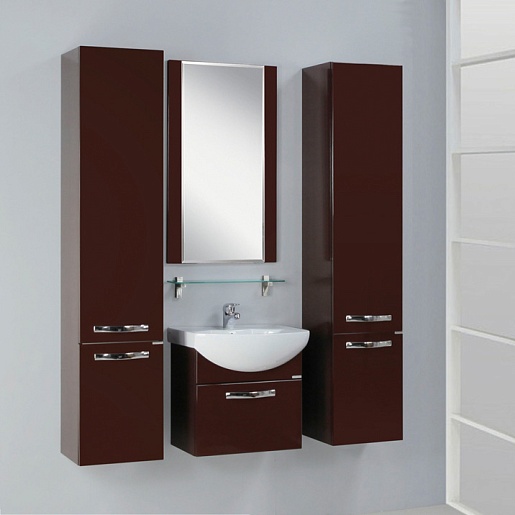 Акватон Мебель для ванной "Ария 50" коричневая – картинка-7
