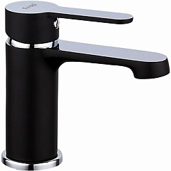 Frap Смеситель для раковины H42 F1042 черный/хром – фотография-1