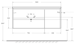 BelBagno Тумба с раковиной Kraft 120 L подвесная Rovere Galifax Bianco – фотография-16