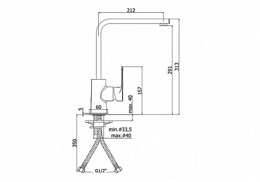 Paffoni Смеситель для кухни Sly SY180CR – фотография-2