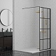 Paini Душевая перегородка PAINI-WalkIN80G 80x195 рисунок решетка – фотография-7
