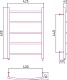 Стилье Полотенцесушитель электрический Формат 40 П 600х400 – фотография-4