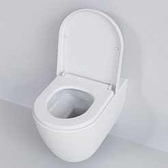 Ambassador Сиденье для унитаза Queen белое матовое – фотография-6