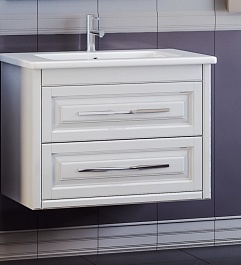  Тумба с раковиной Касабланка 80 белый – фотография-1