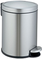 WeltWasser Ведро для мусора WW Lora MT 6L сталь матовая