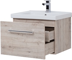 Dreja Тумба с раковиной Big Inn 65 подвесная дуб кантри – фотография-7