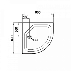 Triton Душевой поддон ПД22 80х80 – фотография-5