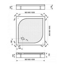 Relisan Душевой поддон "Square 80х80" – фотография-3