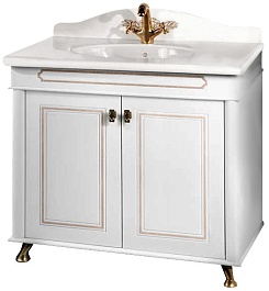 Водолей Тумба с раковиной "Анжелика 90" F-2 белая – фотография-1