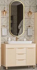 Brevita Мебель для ванной Enfida 100 бежевая – фотография-1