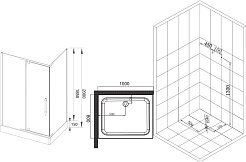 Esbano Душевой уголок ESR-8190 – фотография-9