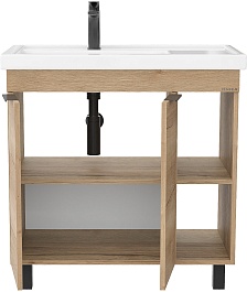 Onika Мебель для ванной Легран 80 дуб галифакс – фотография-11