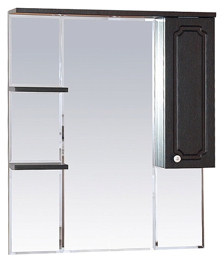 Misty Зеркальный шкаф Александра 85 R венге – фото, картинка, фотография-1