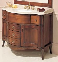 Cezares Тумба с раковиной RUBINO Noce, Travertino – фотография-1