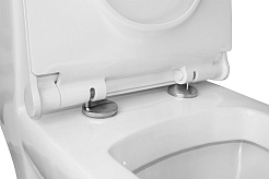 Azario Унитаз-моноблок Zeno AZ-1169 безободковый с бачком с сиденьем микролифт белый – фотография-11