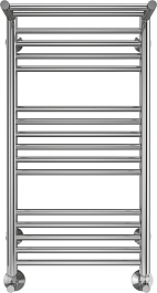 Terminus Полотенцесушитель водяной Аврора П16 400x800 с полкой хром – фотография-1