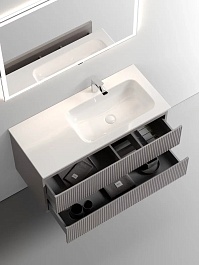 Sancos Тумба с раковиной Snob T 100 R doha soft раковина Grace 101 R CN7015 – фотография-6