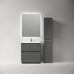 Sancos Тумба под раковину напольная Folk Floor 70 grey soft – фотография-3