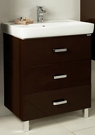 Акватон Тумба с раковиной Америна 70 М коричневая – фотография-1