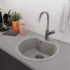 Mixline Мойка кухонная ML-GM09 серая – фотография-4