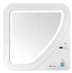 Водолей Зеркало "Арнелла Капля 100" белое – фотография-1