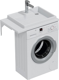 СанТа Раковина под стиральную машину Юпитер 75x50 R белая – фотография-2