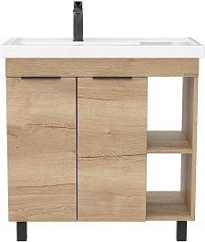 Onika Мебель для ванной Легран 80 дуб галифакс – фотография-8