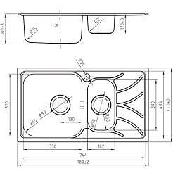 Iddis Мойка из нержавеющей стали Arro ARR78SXi77 шелк – фотография-2