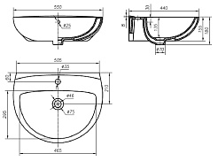 IFO Раковина "Arret" RS031055000 – фотография-6
