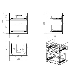 Alvaro Banos Мебель для ванной Valencia máximo 60, зеркало Viento – фотография-7