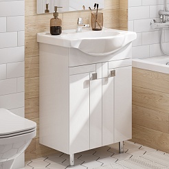 Акватон Мебель для ванной Фиджи 60 белая – фотография-3