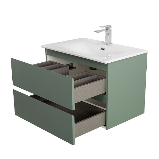 BelBagno Тумба с раковиной Kraft 70 подвесная Еловый матовый – фотография-10