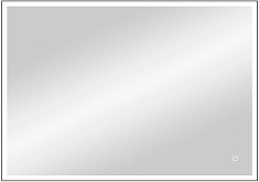 Continent Зеркало Solid Black Led 1000x800