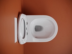 Ceramicanova Подвесной унитаз Uno Торнадо CN11001T белый – фотография-3