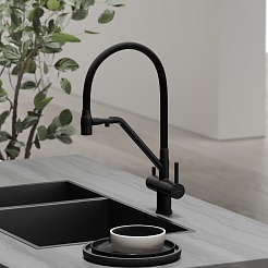 Sancos Смеситель для кухни Dora SC4003MB матовый черный – фотография-5