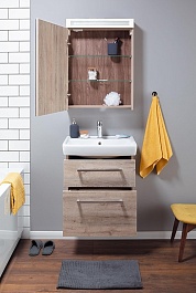 Dreja Тумба с раковиной Q MAX 55 дуб кантри – фотография-8