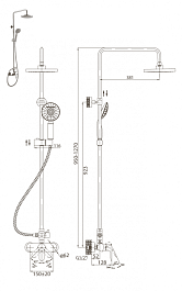 BelBagno Душевая система "RENO REN-DOCM-CRM" – фотография-2