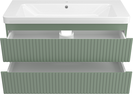 Brevita Мебель для ванной Victory 105 подвесная зеленая – картинка-5