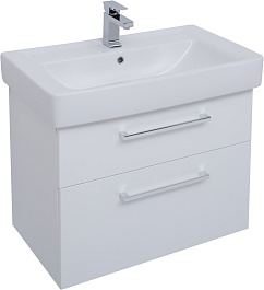 Dreja Тумба с раковиной Q MAX 80 белая – фотография-3