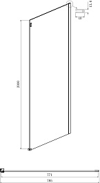 Ambassador  Душевой уголок Benefit 150x80 19022204HBB-80HBB – фотография-8