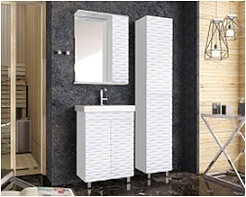 Style Line Пенал для ванной Папирус 36 белый – фотография-3