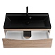BelBagno Тумба с раковиной Marino 80 подвесная Rovere Bianco с раковиной 80/45 AST-NERO – картинка-13