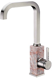 Zorg Смеситель для кухни "Stone ZR 370 Y ROSSO NICKEL" – фотография-1