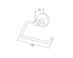Am.Pm Держатель для туалетной бумаги Bliss A5534164 – фотография-3