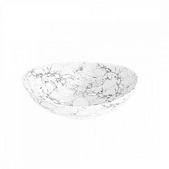 Teymi Накладная мебельная раковина Lori 60 белый мрамор T50498 – фотография-4