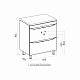Mixline Тумба под раковину Лайн 60 2 ящика белая – картинка-7
